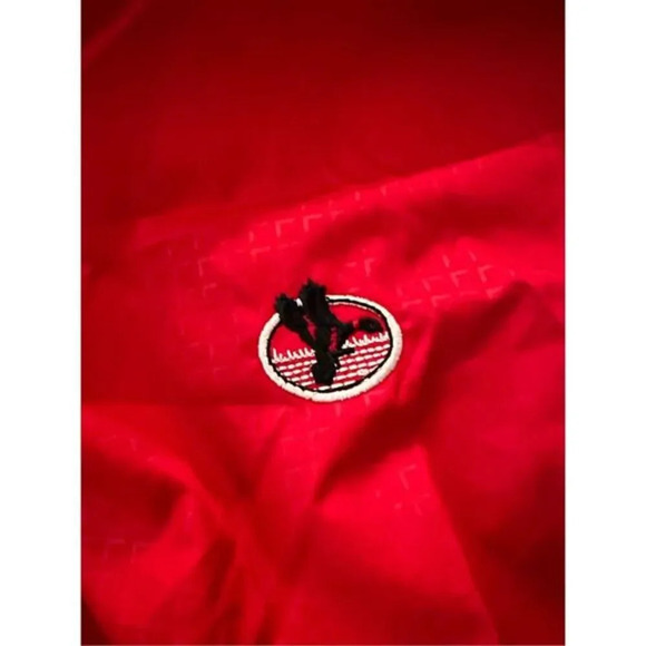 Adidas Windbreaker Red Jacket Size Large - Picture 4 of 5